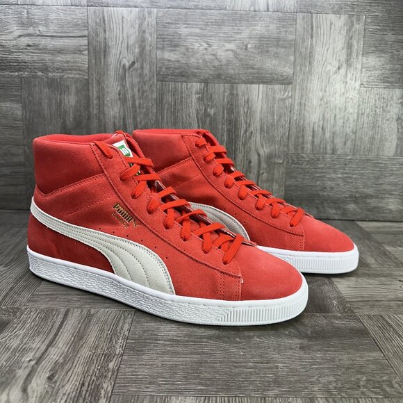 Puma Suede Mid 21 Men's size 13 High Risk Red Casual Shoes 380205-03 - Picture 5 of 8